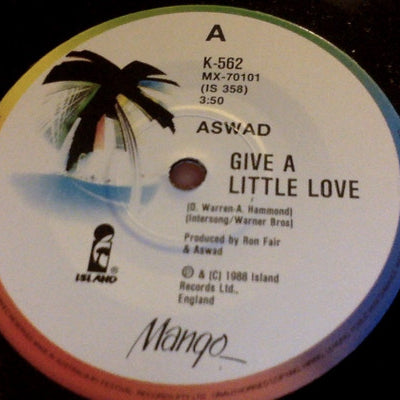 Aswad : Give A Little Love (7", Single, Ltd)