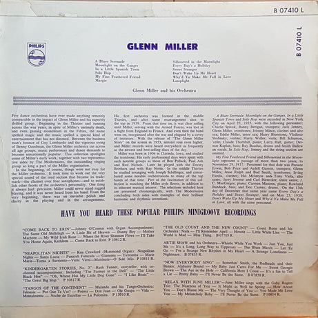 Glenn Miller And His Orchestra : Glenn Miller (LP, Mono)