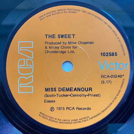 The Sweet : Fox On The Run (7", Single, M/Print)