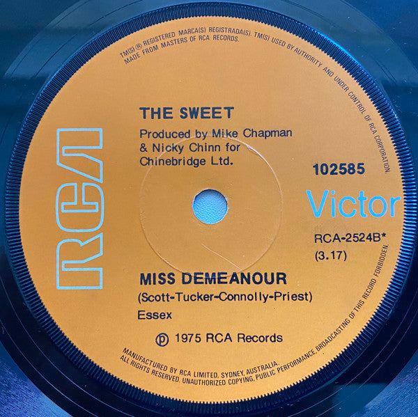 The Sweet : Fox On The Run (7", Single, M/Print)