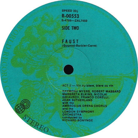 Charles Gounod :  Franco Corelli  /  Joan Sutherland  /  Nicolai Ghiaurov  /  London Symphony Orchestra  Conducted By Richard Bonynge : Faust (4xLP, Album, Club, RE, Gre + Box)