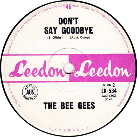 Bee Gees : Peace Of Mind  (7", Single)