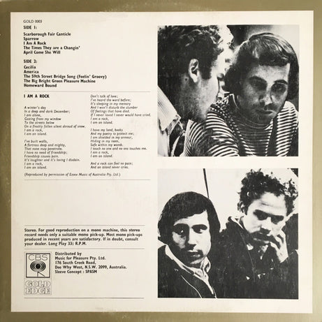 Simon & Garfunkel : Simon & Garfunkel (LP, Comp, Gat)