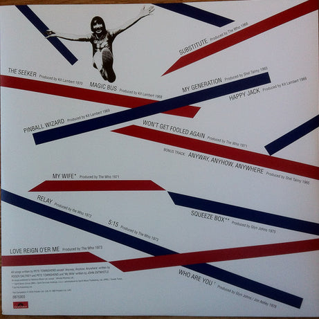 Who* : Who's Greatest Hits (LP, Comp, Mono, Ltd, RE, RM, Red)