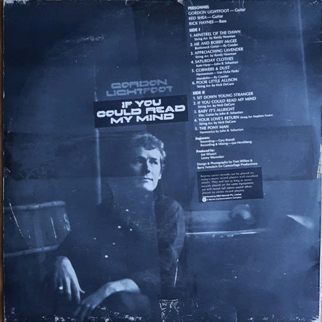 Gordon Lightfoot : If You Could Read My Mind (LP, Album, RE)
