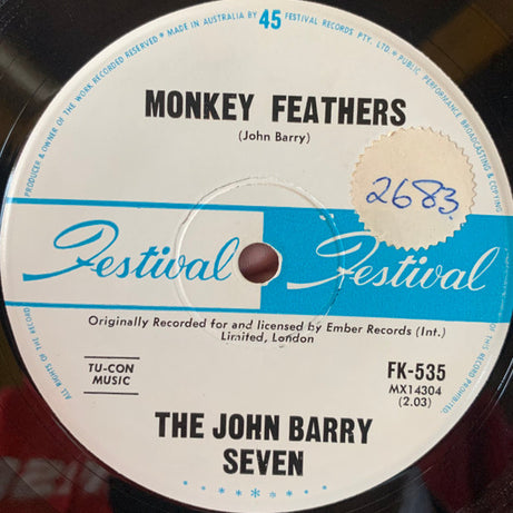 The John Barry Seven : Zulu Stamp (7")