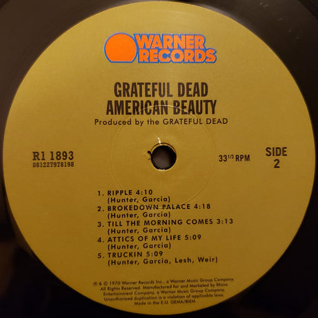 The Grateful Dead : American Beauty (LP, Album, RE, RP, 180)