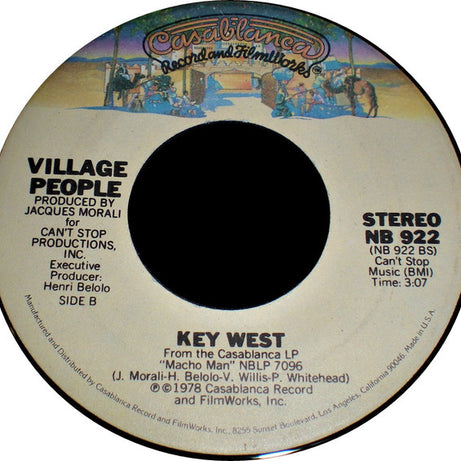 Village People : Macho Man (7", Single, Spe)