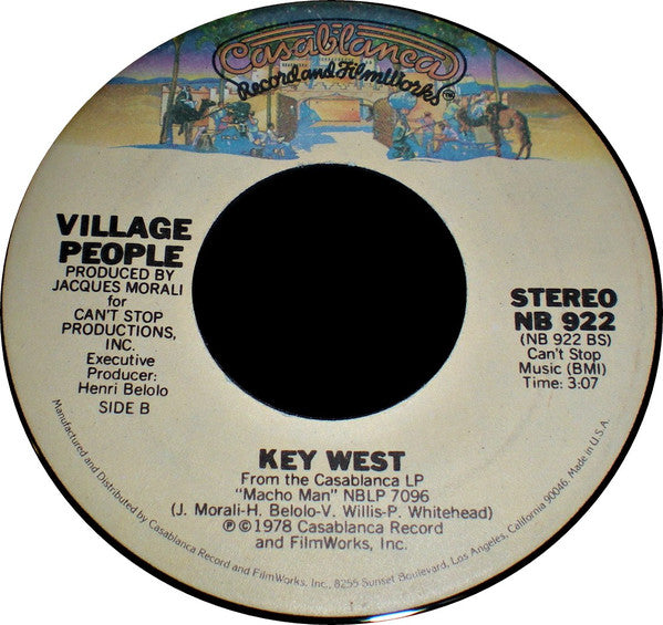 Village People : Macho Man (7", Single, Spe)