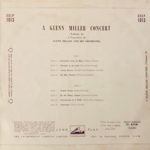 Glenn Miller And His Orchestra : A Glenn Miller Concert (Volume 2) (10", Comp)