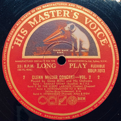 Glenn Miller And His Orchestra : A Glenn Miller Concert (Volume 2) (10", Comp)