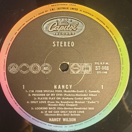 Nancy Wilson : Nancy (LP, Album)