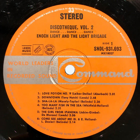 Enoch Light And The Light Brigade : Discotheque vol. 2 (LP)
