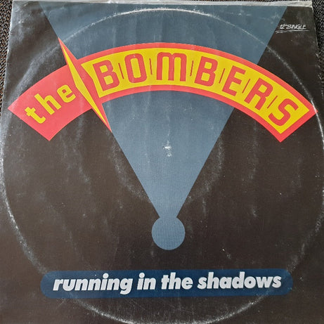 The Bombers (8) : Running In The Shadows (12", Single, Ltd)