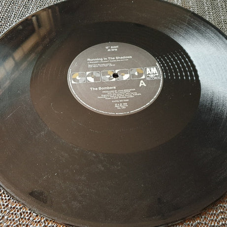 The Bombers (8) : Running In The Shadows (12", Single, Ltd)