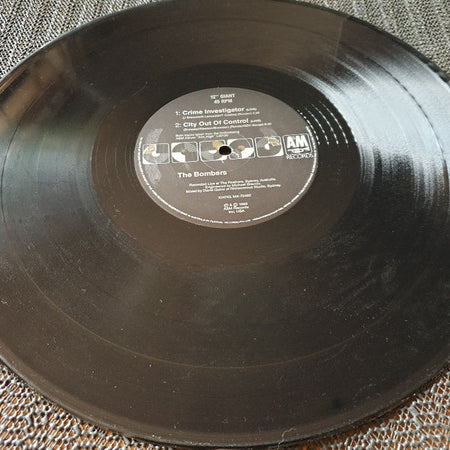 The Bombers (8) : Running In The Shadows (12", Single, Ltd)