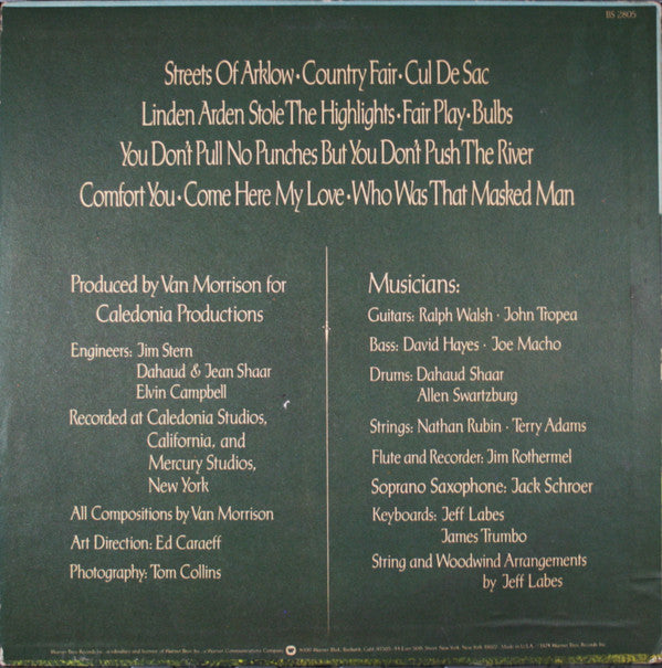 Van Morrison : Veedon Fleece (LP, Album, Ter)