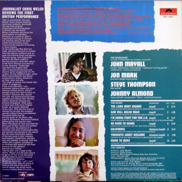 John Mayall : The Turning Point (LP, Album, RE, RP)