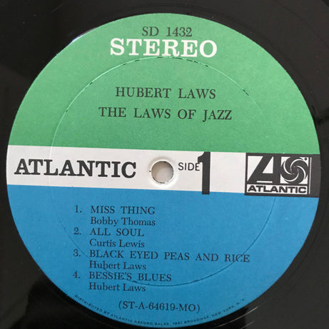 Hubert Laws : The Laws Of Jazz (LP, Album, Mon)