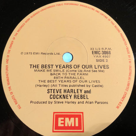 Steve Harley & Cockney Rebel : The Best Years Of Our Lives (LP, Album, RE)
