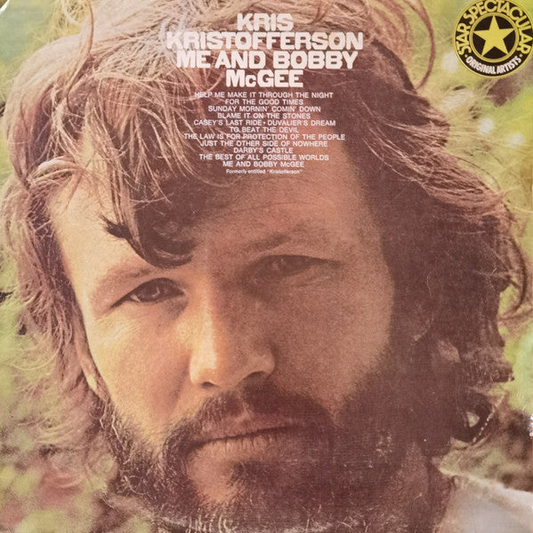 Kris Kristofferson : Me And Bobby McGee (LP, RE)