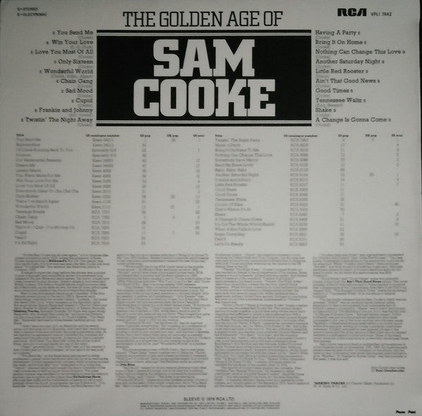 Sam Cooke : The Golden Age Of Sam Cooke (LP, Comp)