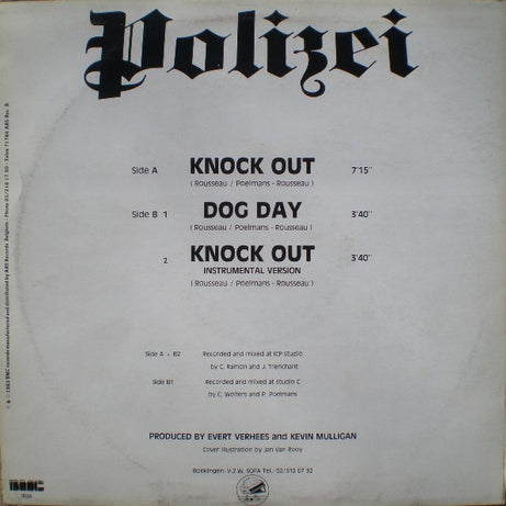 Der Polizei : Knock Out / Dog Day (12")