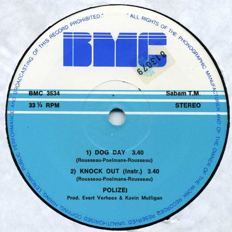 Der Polizei : Knock Out / Dog Day (12")