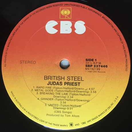 Judas Priest : British Steel (LP, Album)