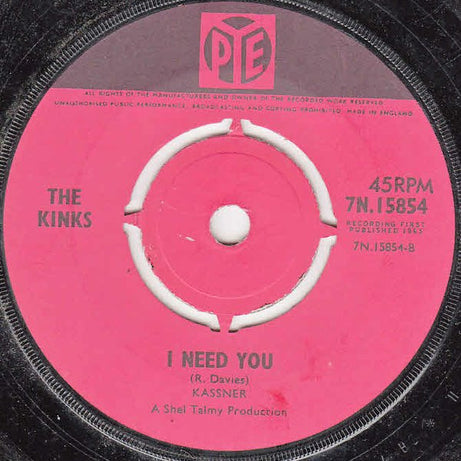 The Kinks : Set Me Free  (7", Single, 4-p)