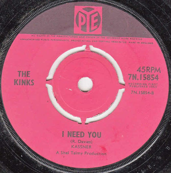 The Kinks : Set Me Free  (7", Single, 4-p)