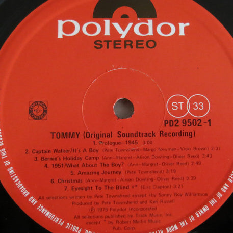Various : Tommy (Original Soundtrack Recording) (2xLP, Album)