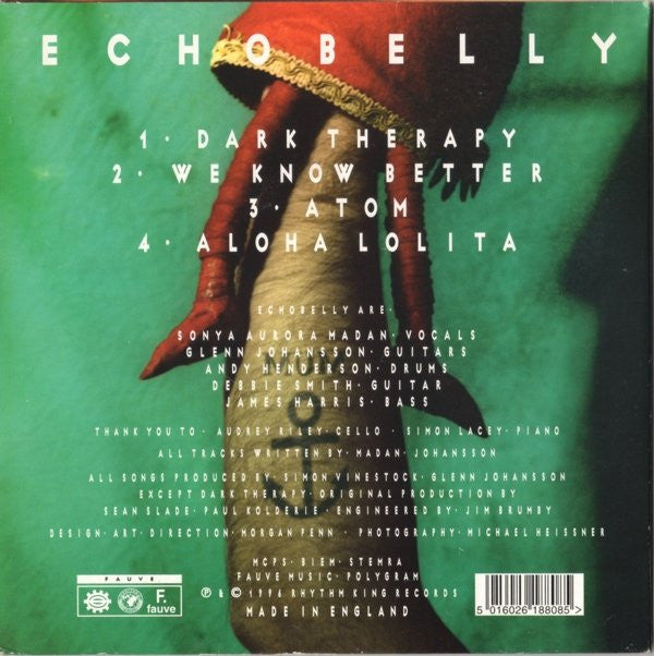 Echobelly : Dark Therapy (7", Single, Blu)