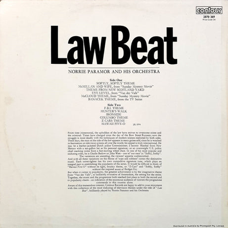 Norrie Paramor And His Orchestra : Law Beat (LP)