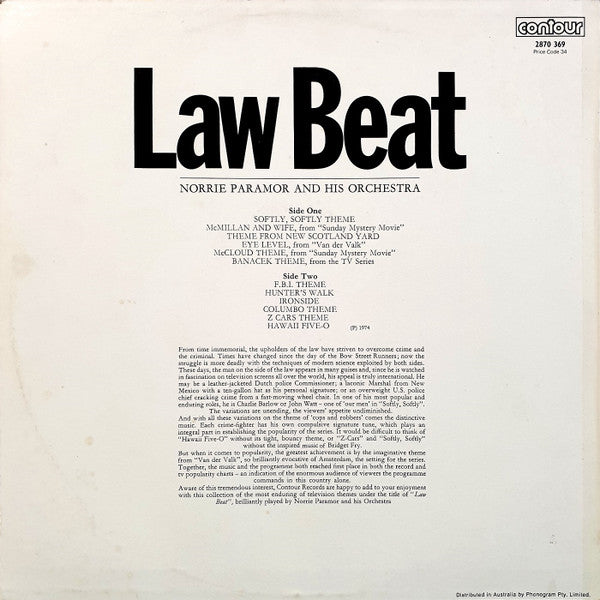 Norrie Paramor And His Orchestra : Law Beat (LP)