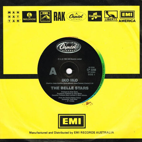 The Belle Stars : Iko Iko (7", Single)