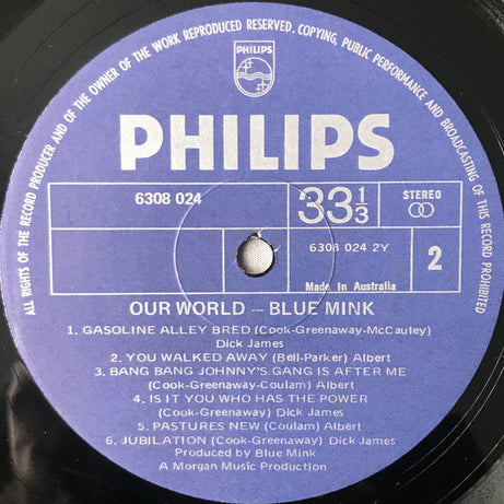 Blue Mink : Our World (LP, Album)