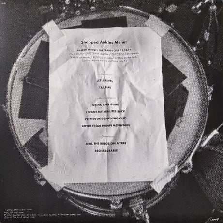 Snapped Ankles : 21 Metres To Hebden Bridge (LP, Album, RSD, Ltd, Lea)