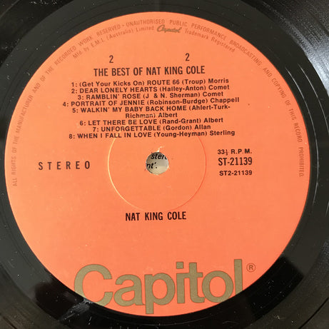 Nat King Cole : The Best Of Nat King Cole (LP, Comp)