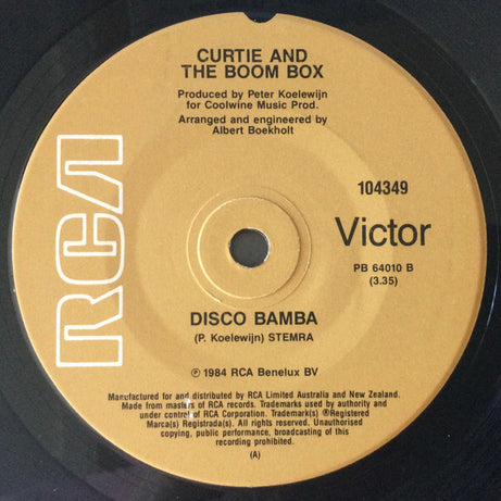 Curtie And The Boombox : Let's Talk It Over In The Ladies' Room (7", Single)