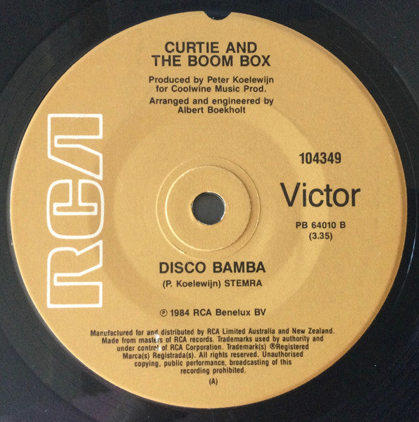 Curtie And The Boombox : Let's Talk It Over In The Ladies' Room (7", Single)