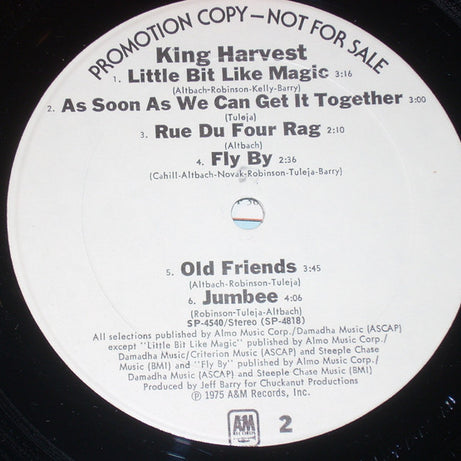 King Harvest : King Harvest (LP, Album, Promo, Mon)