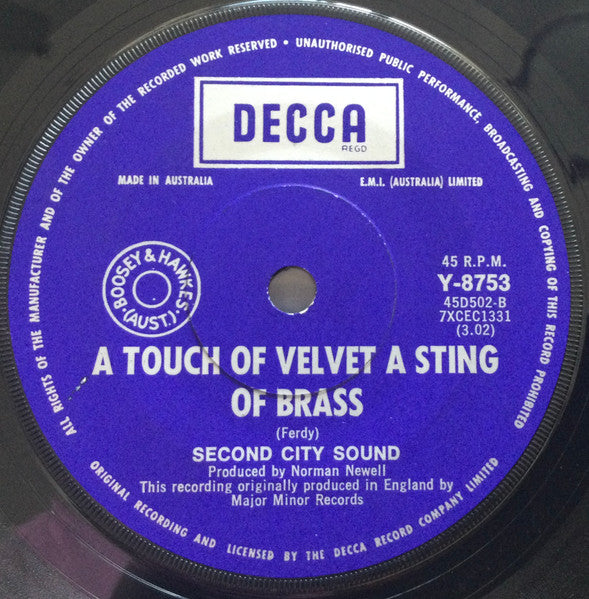 Second City Sound : The Dream Of Olwyn  (7", Single, Promo)