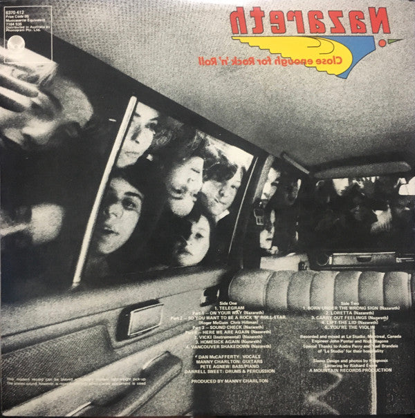 Nazareth (2) : Close Enough For Rock 'N' Roll (LP, Album, Gat)