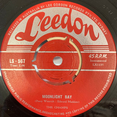 The Champs : Moonlight Bay (7")