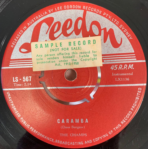 The Champs : Moonlight Bay (7")