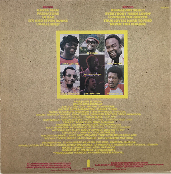 Toots & The Maytals : Reggae Got Soul (LP, Album, Pit)