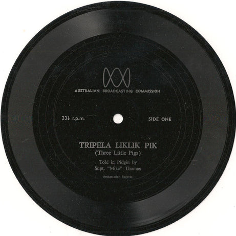 Superintendent Mike Thomas : Tripela Liklik Pik (Flexi, 7")