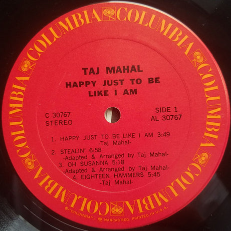 Taj Mahal : Happy Just To Be Like I Am (LP, Album, Ter)