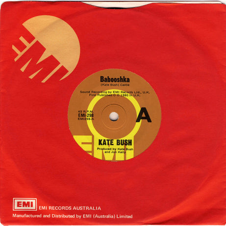 Kate Bush : Babooshka (7", Single)